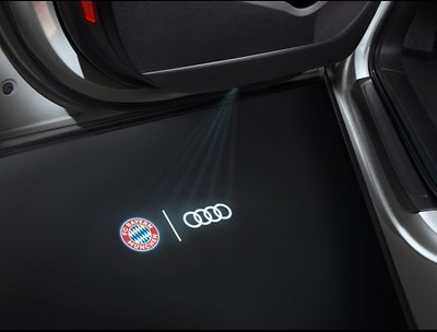 Einstiegs-LED Logo FC Bayern München und Audi Ringe