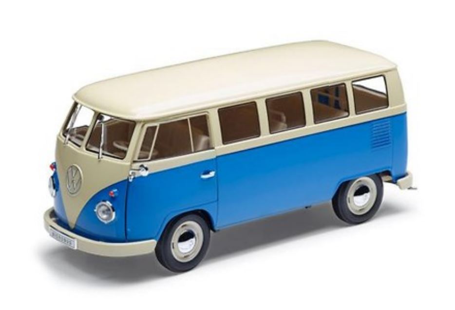 Nex PF976 VW T1 Bus blau mit Rückzugmotor Maßstab ca 1:37 NEU!° 