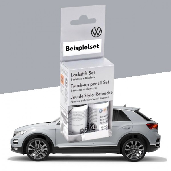 Volkswagen Lackstift-Set white silver-metallic, Lacknummer B9Z