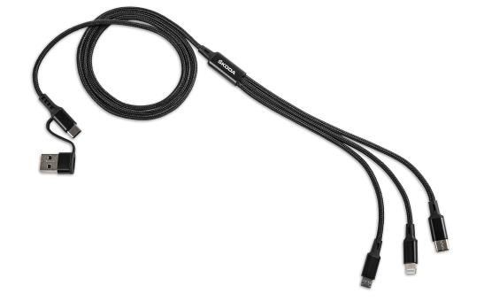 ŠKODA USB Ladekabel 4in1, Länge: 110 cm