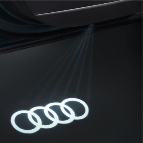 Audi Einstiegs-LED, Audi Ringe, für Fahrzeuge mit LED-Einstiegsleuchten