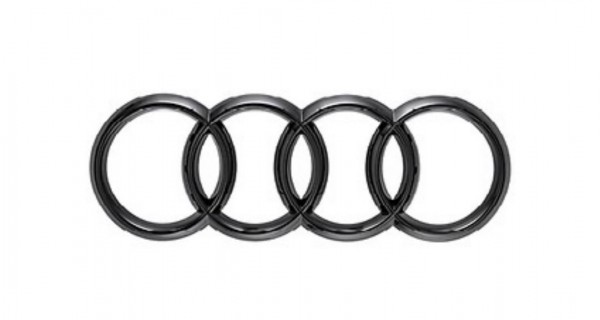 Audi Ringe Heck schwarz A1, zum kleben