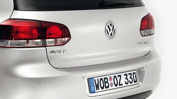 Volkswagen Ladekantenschutzfolie, transparten, VW Golf 6 2009 - 2014