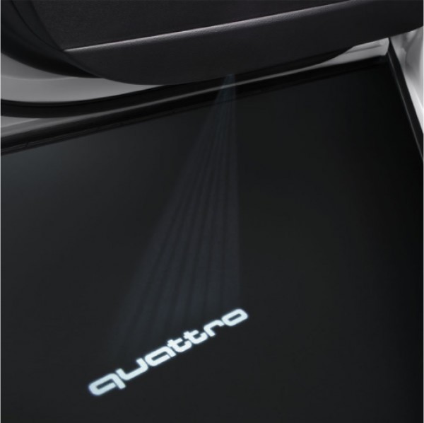 Audi Einstiegs-LED, quattro, für Fahrzeuge mit Halogen-Einstiegsleuchten