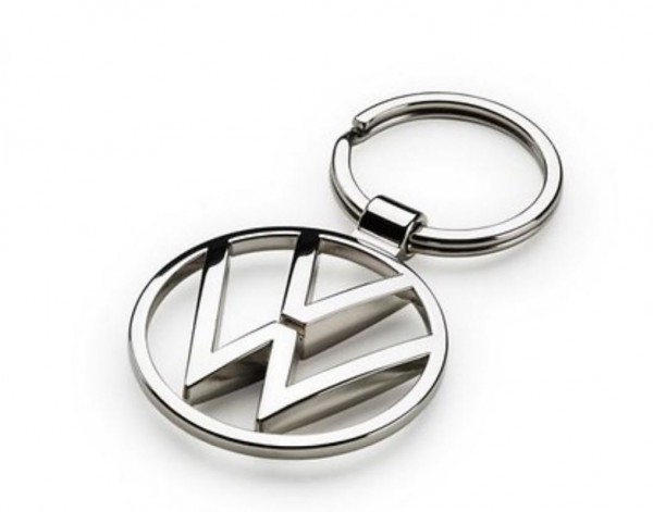 Volkswagen Schlüsselanhänger, New Volkswagen, silber